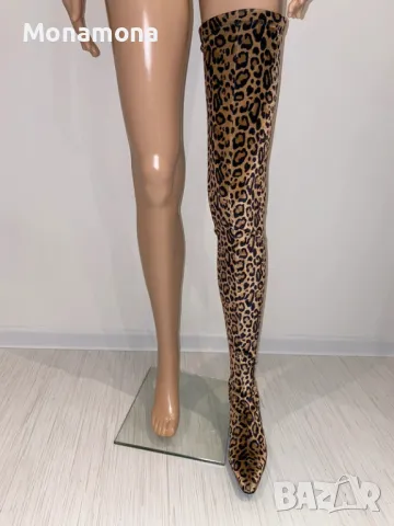 РАЗПРОДАЖБА Уникални ултрависоки ботуши/чизми Pinko, снимка 14 - Дамски ботуши - 47937703