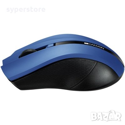 Мишка Безжична CANYON CNE-CMSW05BL 1600dpi 4 btn Синя Wireless Optical Mouse, снимка 3 - Клавиатури и мишки - 30411622
