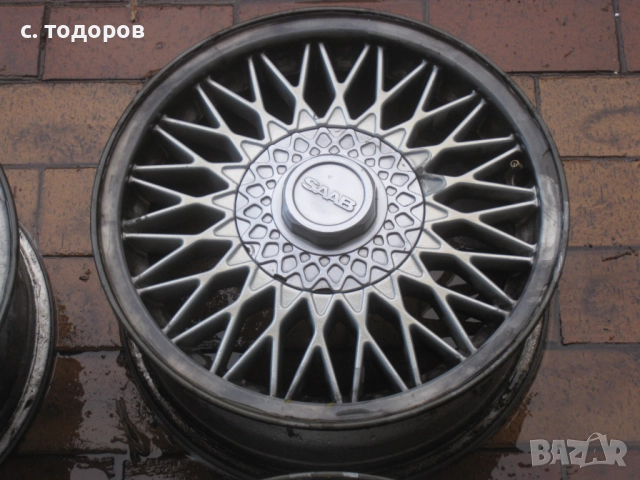 SAAB 900 / SAAB 9000 джанти CROSS SPOKE (6*15), снимка 4 - Части - 52754753