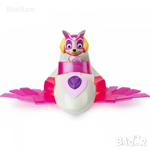 Количка Skye Deluxe Vehicle Mighty Pups / Paw Patrol / Пес патрул / ORIGINAL, снимка 3 - Коли, камиони, мотори, писти - 38673636