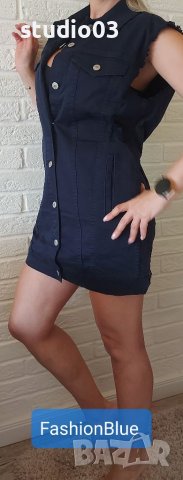 Деним елек/рокля UNITED COLORS OF BENETON , снимка 2 - Елеци - 37181730