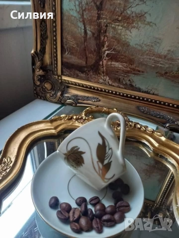 Малка чаша за кафе с чинийка, снимка 6 - Колекции - 52368755