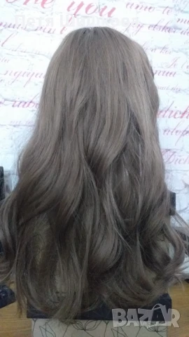 Перука - светлокафява синтетика с топ качество