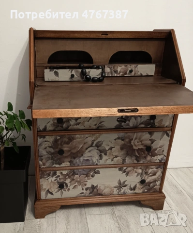 Реставрирано писалище, снимка 2 - Шкафове - 53918958