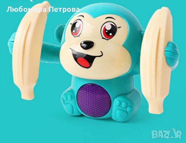 Бебешка играчка търкаляща се маймунка, дистанционно управление чрез пляскане, снимка 5 - Музикални играчки - 42183689