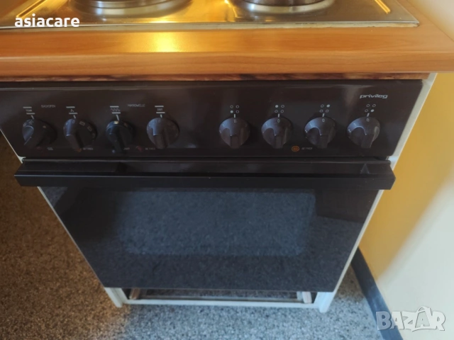 Немска електрическа печка за готвене Privileg с микровълнова, снимка 3 - Печки, фурни - 53233998