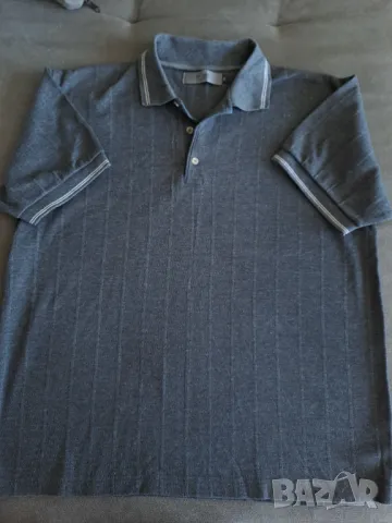 Мъжка блуза къс ръкав VICENTE трикотаж 80 %памук ХL-2ХL, снимка 2 - Блузи с дълъг ръкав и пуловери - 48977811