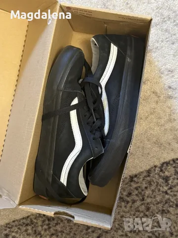 Кецове Vans велурени и зелени на цветя