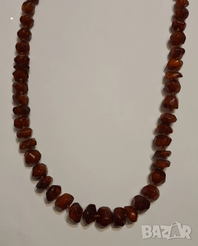 Продавам Огърлица Естествен Балтийски Кехлибар янтар от 100%, снимка 2 - Колиета, медальони, синджири - 53078452
