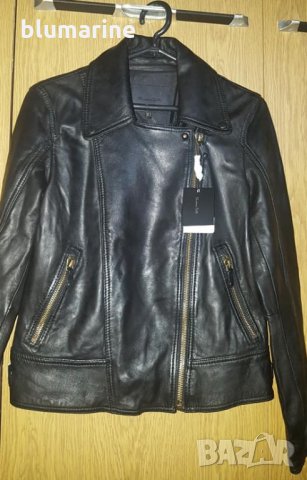 Дамско кожено яке Massimo Dutti 3, снимка 2 - Якета - 29638916