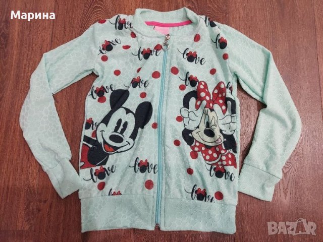 Minnie&Mickey mouse суичър