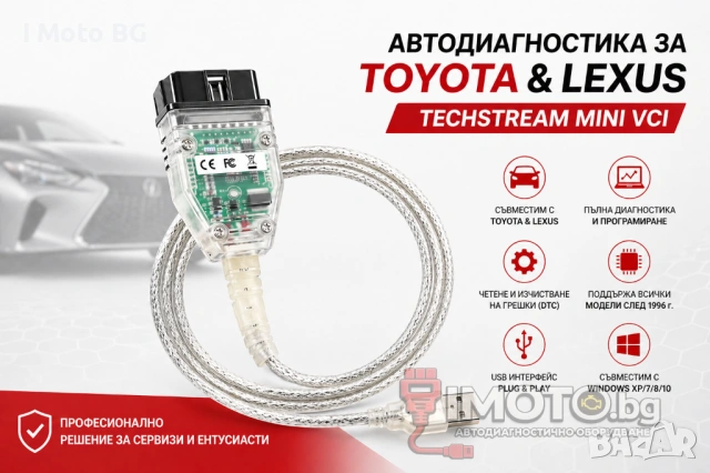 Автодиагностика за Toyota и Lexus - Techstream Mini VCI
