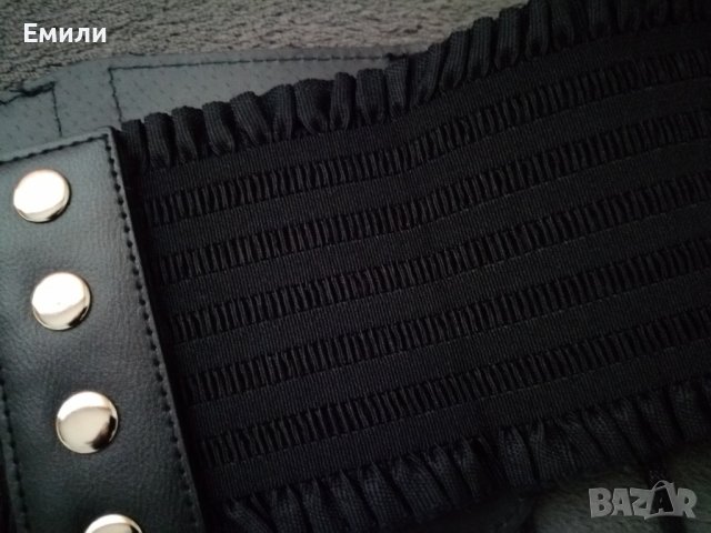 Корсет колан от еко кожа с дантела, връзки и катарами , снимка 10 - Корсети, бюстиета, топове - 38912009