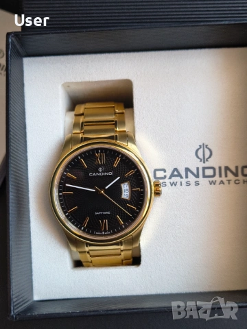 Candino swiss 2 год. гаранция швейцарски часовник кандино сапфир, снимка 7 - Мъжки - 53141891