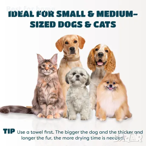 2 в 1 Сешоар и четка за домашни любимци KUUBIA, снимка 7 - Други стоки за животни - 49740474