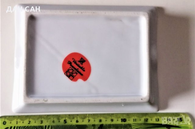 ретро пепелник порцелан с бобър мармот маркиран, снимка 2 - Антикварни и старинни предмети - 31561828