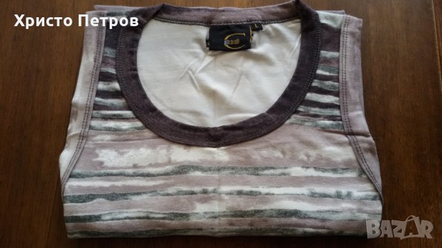 JUST CAVALLI - УНИСЕКС ФЛАНЕЛКА БЕЗ РЪКАВИ - "ПОТНИК", ОРИГИНАЛ