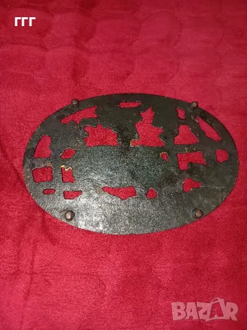 Стара чугунена табела от месарски магазин, снимка 3 - Антикварни и старинни предмети - 47943757