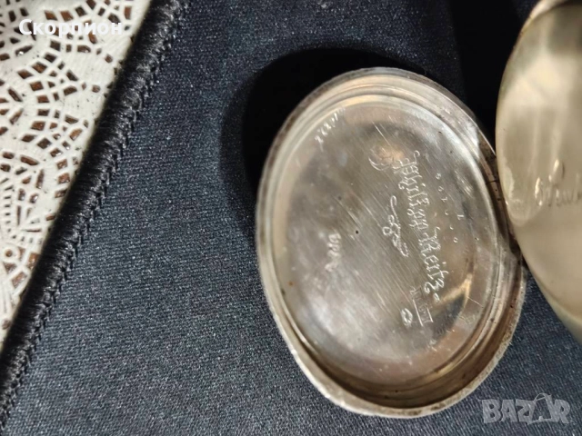 Швейцарски СРЕБЪРЕН джобен часовник 1901г. - 6 Рубина-ПЕРФЕКТЕН, снимка 13 - Джобни - 51389541