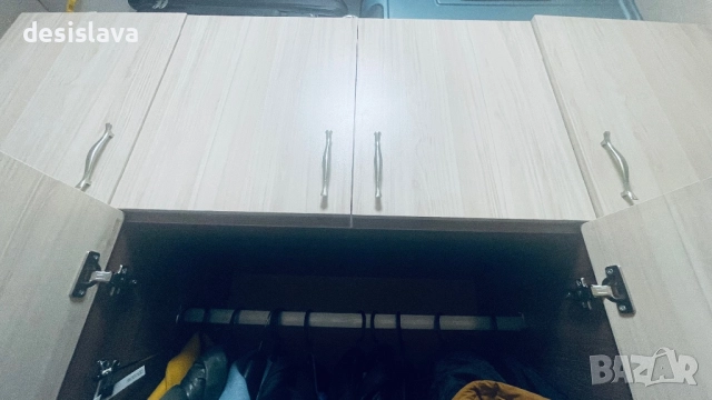 Четирикрилен гардероб, снимка 3 - Гардероби - 52464435