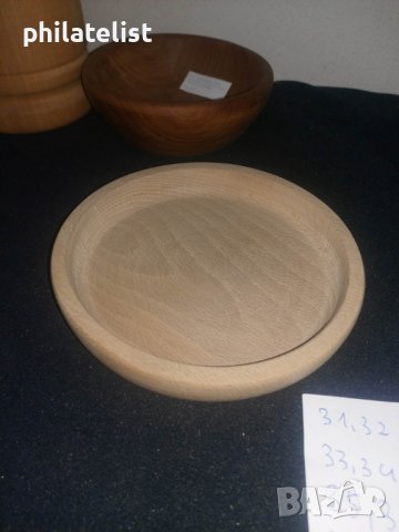 дълбока дървена чинийка №2, снимка 2 - Чинии - 40840508