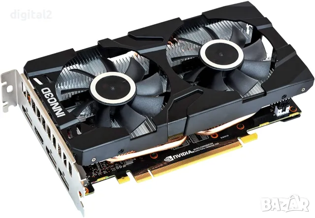 Видеокарта Inno3D GeForce GTX 1660 SUPER TWIN X2 OC RGB ,12м гаранция, снимка 3 - Видеокарти - 49706426