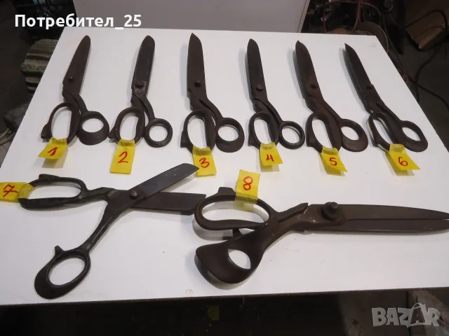 Стари шивашки ножици, снимка 18 - Други ценни предмети - 56333655