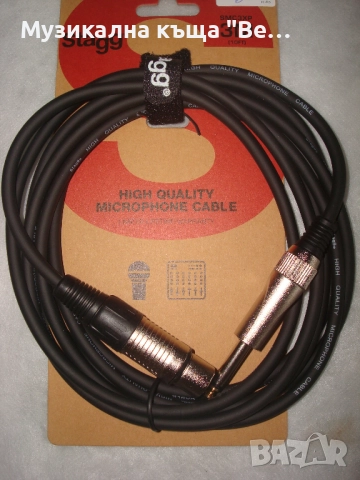 Кабел ж.канон-жак 3м.