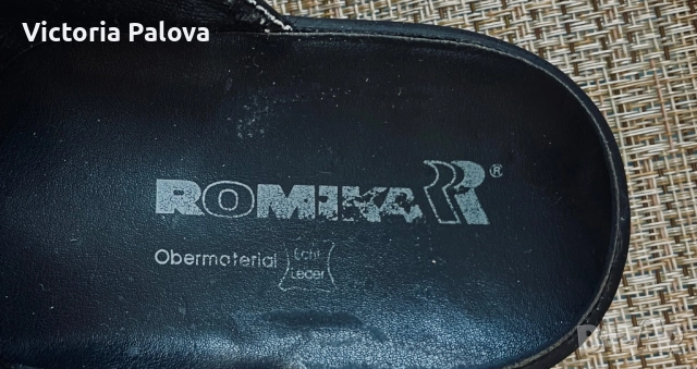 Мъжки кожени пантофи ROMIKA - немски комфорт и стил, снимка 2 - Мъжки чехли - 52155102