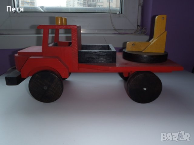 Голям дървен детски камион / Дървен детски камион голям, снимка 2 - Други - 32197897