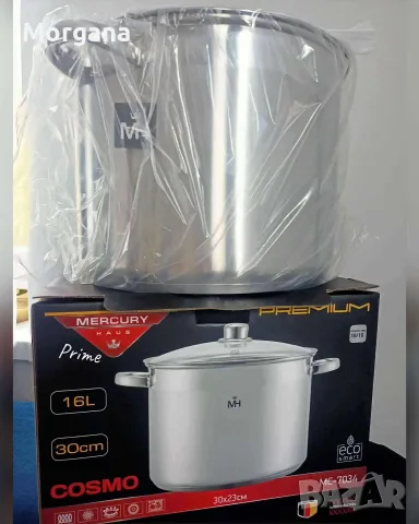 Неръждаема тенджера -  MERCURY HAUS COSMO PREMIUM , снимка 3 - Съдове за готвене - 56495166