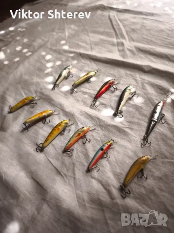 Комплект 11 бр. воблери – 7x Salmo, 4x Rapala, снимка 3 - Такъми - 55977992