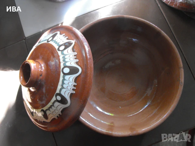 Троянска керамика: гювечета с капак., снимка 3 - Сервизи - 50662291