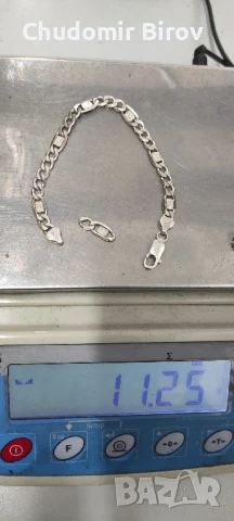 Мъжка сребърна гривна, снимка 3 - Гривни - 51423317