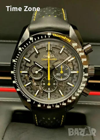 Omega Speedmaster 44mm Dark Side of the Moon Apollo 8 Ceramic Black Skeleton Dial, снимка 1 - Мъжки - 48000459