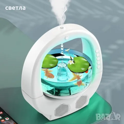 Антигравитационен овлажнител за въздух "Аквариум", с Bluetooth, снимка 5 - Други стоки за дома - 49223077