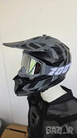 ​Нови кросови очила 100% Racecraft MX + Допълнителна прозрачна плака и флипове (Tear-Offs) , снимка 3 - Спортна екипировка - 56107297