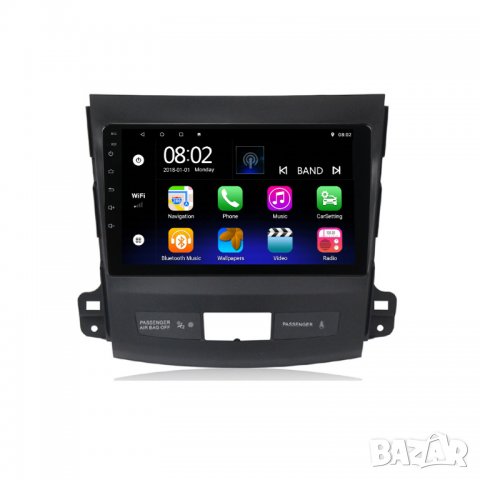 Мултимедия, за Mitsubishi Outlander, Двоен дин, Навигация, Андроид дисплей, плеър, 9" екран, Android