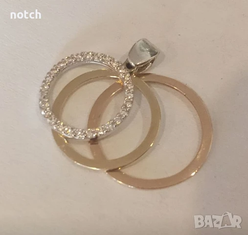 Златен медальон, снимка 2 - Колиета, медальони, синджири - 50663457