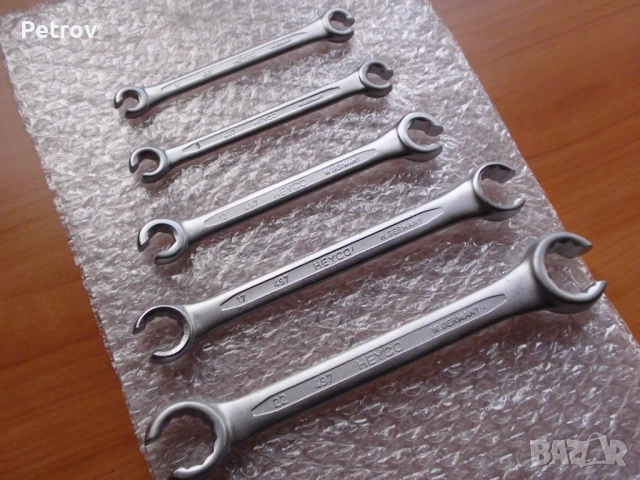 HEYCO No.497 - MADE IN GERMANY - ORIGINAL HEYCO - 5 броя ЧИСТО НОВИ PROFI Ключове за Маркучи 8-24 mm, снимка 6 - Ключове - 52241819