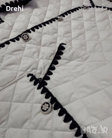 Бяло яке с два джоба размер М , снимка 2 - Якета - 52713313