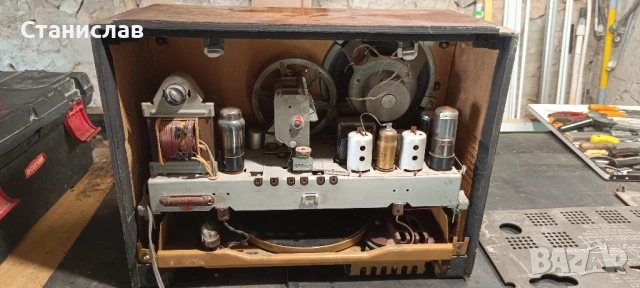 Радио грамофон Радиола Даугава, снимка 8 - Грамофони - 50750927