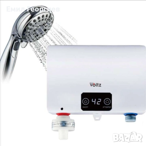 Проточен бойлер, 5500W, до 55° Сензорен панел, Бял, снимка 4 - Бойлери - 53136143