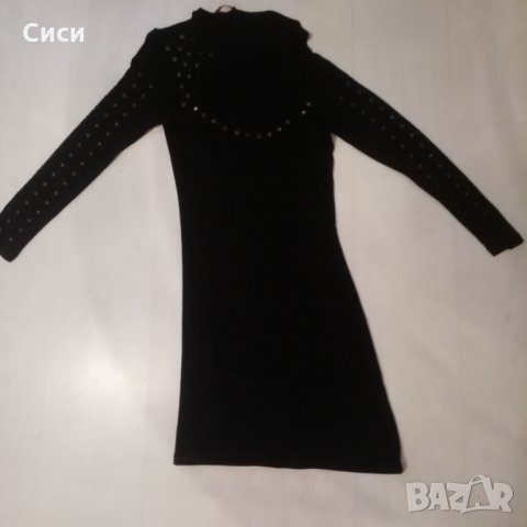 Черна рокля , снимка 2 - Рокли - 30614900