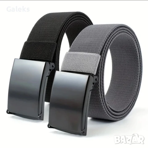 Летни мъжки плетени колани с автоматична катарама • Спортно/Ежедневени!, снимка 3 - Колани - 50794987