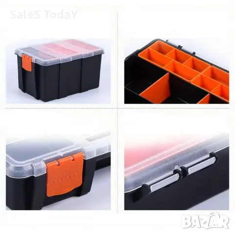 Комплект от 4 бр кутии за инструменти, пластмаса, снимка 2 - Куфари с инструменти - 47518961