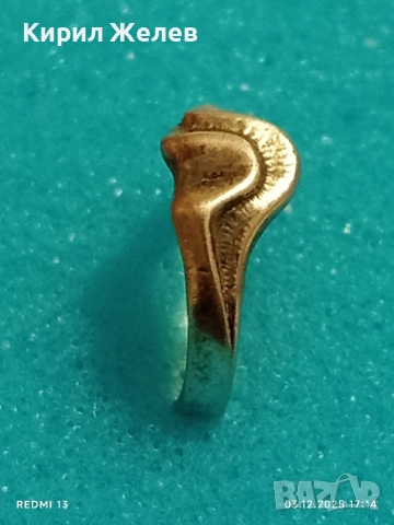 Стар красив сребърен пръстен майсторска изработка 42469, снимка 3 - Пръстени - 52640825