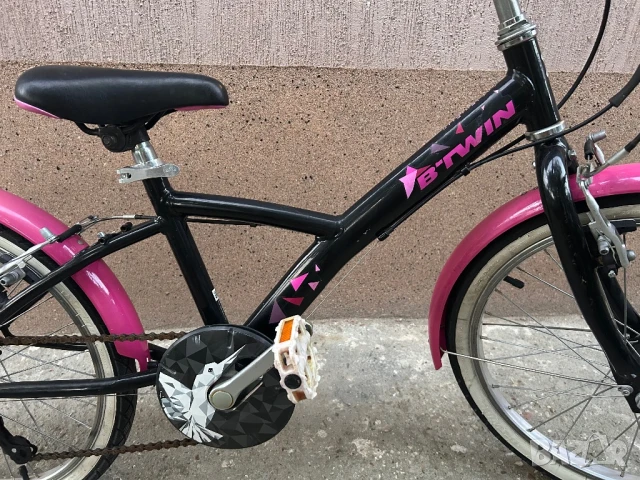 Детски велосипед 20 цола Btwin за момиче, снимка 4 - Детски велосипеди, триколки и коли - 50673023