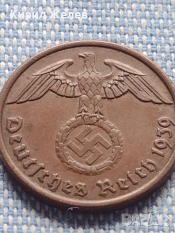 Монета 2 райхсфенинг 1939г. Германия Трети Райх с СХВАСТИКА за КОЛЕКЦИЯ 39862, снимка 8 - Нумизматика и бонистика - 42819996