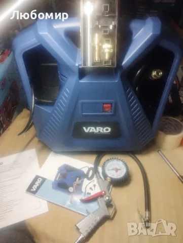 VARO PUMP компресор 180л в 1 мин компактен АВТОМОБИЛ ВЕЛОСИПЕД УНИВЕРСАЛЕН

, снимка 5 - Компресори - 47812868